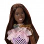 Păpușă Barbie Glitz Mini Dresses afro cu rochie strălucitoare HJR94