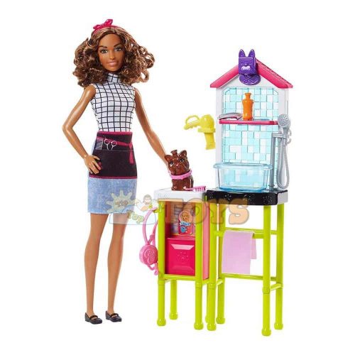 Păpușă Barbie Stilista pentru animale de companie FJB31 - Mattel