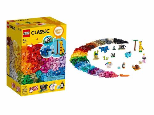 LEGO® Classic Cărămizi cu animale 11011 - 1500 piese