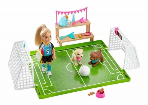 Barbie Set de joacă Barbie păpușă Chelsea și clubul de fotbal GHK37