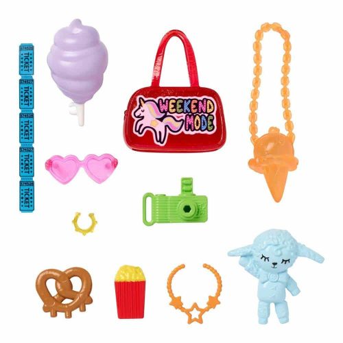 Barbie Set accesorii tematite păpușă Petrecerea de weekend GHX35