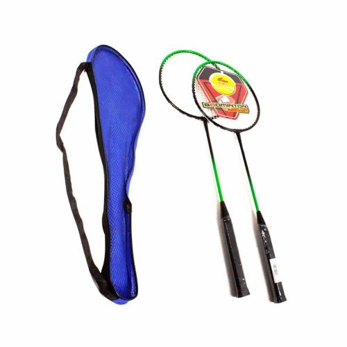 Set 2 rachete badminton cu fluturaș Badminton Racket multicolor