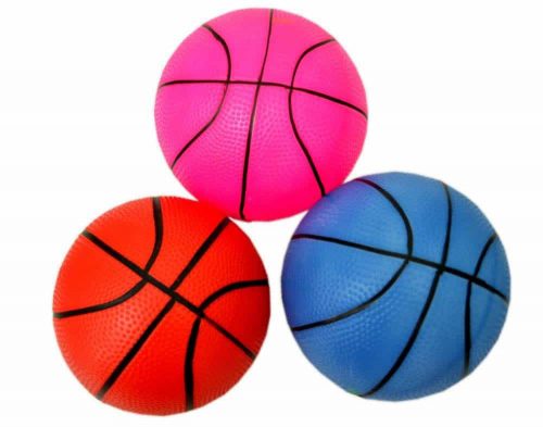 Set mingi din cauciuc Basketball gonflabilă set 3 bucăți diverse culori 14cm