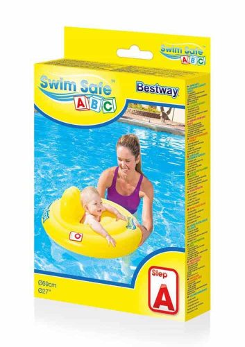 Colac pentru bebeluși BestWay Swim Safe ABC 69 cm