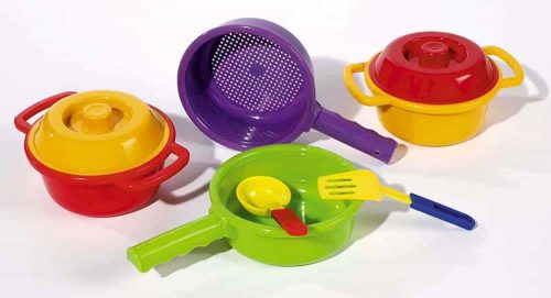 Set de gătit pentru copii Kitchen Star din plastic 8 piese 5005 plastic