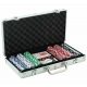 Set Poker Profesional 200 jetoane Poker Chips în servietă din aluminiu