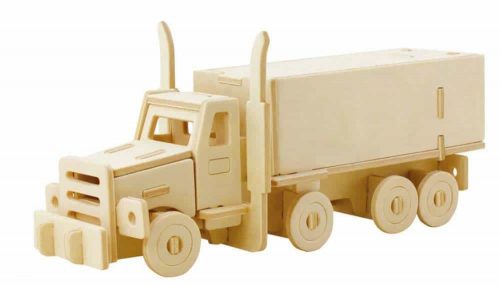 Robotime Puzzle lemn 3D Camion american cu semiremorcă JP245