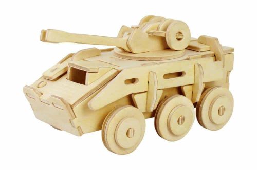 rowood Puzzle 3D din lemn Tanc de luptă JP236 59 piese Armored Vehicle