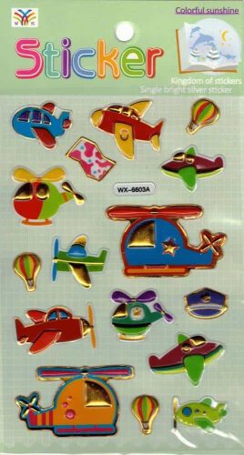 Sticker decorativ diverse modele tip 3D din PVC 19x10cm pentru copii