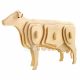 rowood Puzzle 3D din lemn Animale domestice Vacă 23 piese JP251