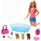 Barbie Set de joacă Pet SPA îmbăierea câinilor GDJ37 cu 3 cățeluși Mattel