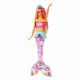 Păpușă Barbie Dreamtopia sirenă cu lumini GFL82 Sparkle lights Mattel