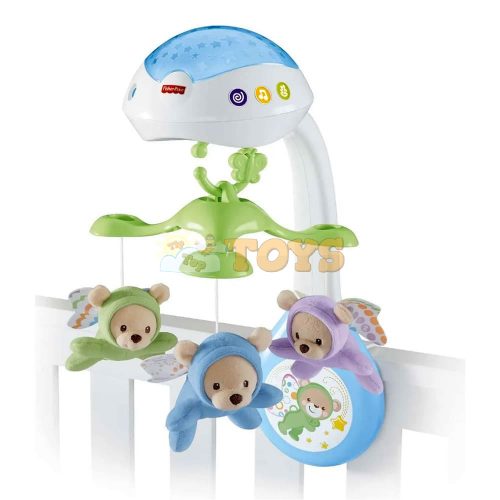 Fisher-Price Carusel muzical cu proiecție 3 în 1 Noaptea Înstelată CDN41