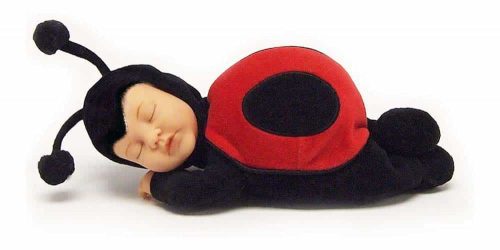 Anne Geddes Păpușă Gargariță roșu negru Baby Ladybug 579111