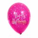 Set baloane inscripționate Happy Birthday pentru aniversări 10buc 28cm