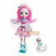 Enchantimals Set păpușă Saffi Swan și figurina Poise FRH38 Mattel