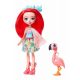 Enchantimals Păpușă Fanci Flamingo cu figurina Swash GFN42 Mattel