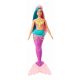 Păpușă Barbie Dreamtopia Prințesă sirenă cu coroniță roz light GJK11