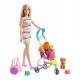 Barbie Set de joacă Păpușă Barbie cu cățeii la plimbare GHV92 Mattel