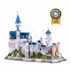 Puzzle 3D Castelul Neuschwanstein cu LED Cubic Fun 3D - 128 piese