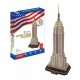 Puzzle 3D New York Empire State Building Cubic Fun 3D - 55 piese