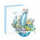 Puzzle 3D Pușculiță Dubai City Scape Cubic Fun 3D - 57 piese