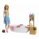 Barbie Set de joacă Păpușă Barbie spumă de baie GJN32 Mattel