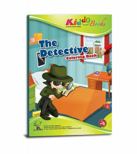 Carte de colorat pentru copii Kiddo Books The Detective 4034