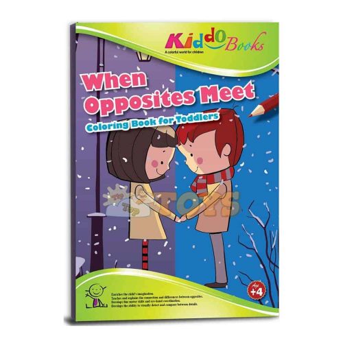 Carte de colorat pentru copii Kiddo Books When Opposite Meet 4029