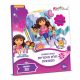 Carte de colorat pentru fete Kiddo Books Dora cu sclipici 7008