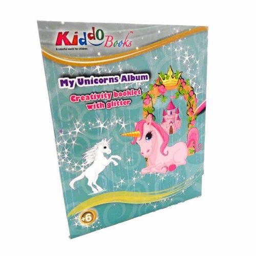 Carte de colorat pentru fete Kiddo Books My Unicorns Album 6014