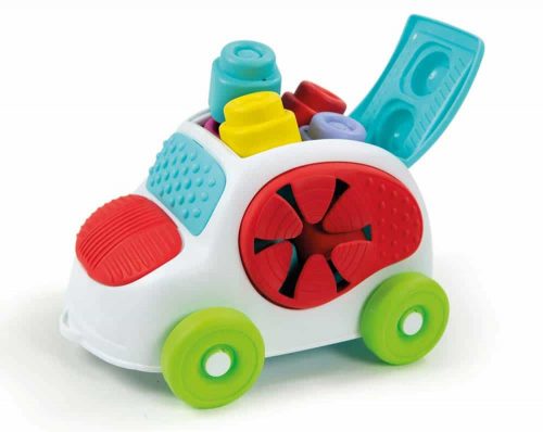 Clementoni Clemmy Baby Mașină set cuburi de construit moi 8 buc 17315