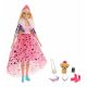 Păpușă Barbie Princess Adventure Prințesă cu păr blond și cățeluș GML76