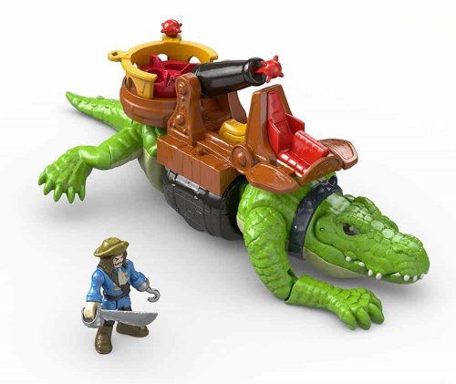 imaginext Crocodil care se plimbă și căpitanul Hook set de joacă DHH63