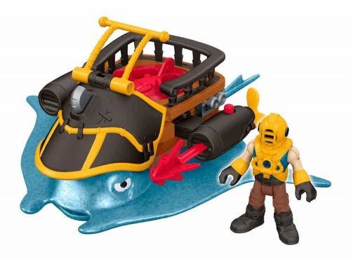 imaginext Căpitnul Nemo și peștele de luptă raia cu figurină DTH43