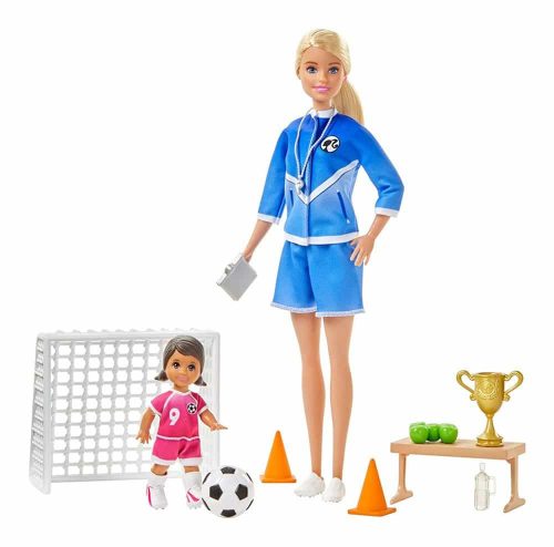 Set de joacă Barbie Păpușă Antrenor de fotbal cu accesorii GLM47 Mattel