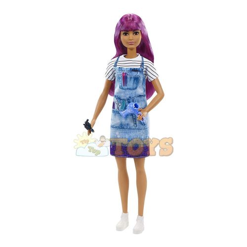 Păpușă Barbie You can Be Hair Stylist GTW36 Coafor cu păr violet Mattel