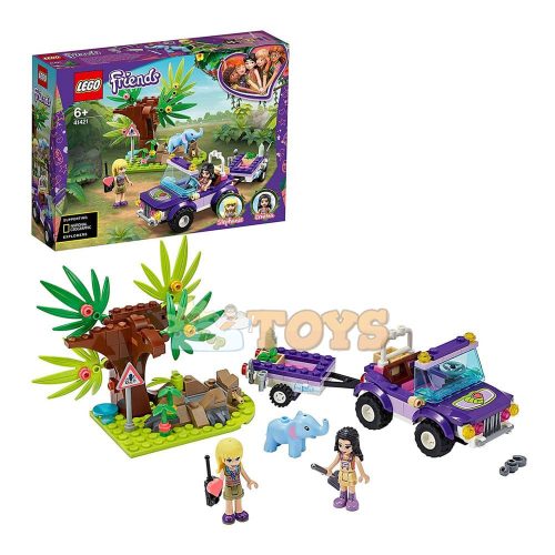 LEGO® Friends Salvarea puiului de elefant din junglă 41421 - 203 piese