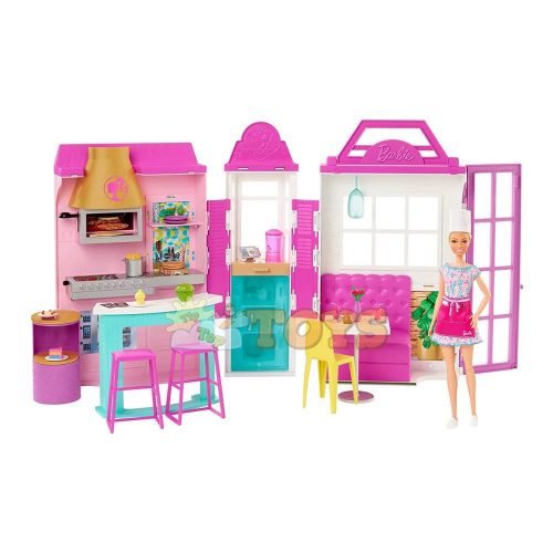 Barbie Set de joacă Restaurantul lui Barbie HBB91 cu păpușă