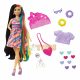 Păpușă Barbie cu păr lung și accesorii Totally Hair Hearts HCM90