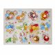 Puzzle din lemn încastru Insecte A-3015 - 12 piese