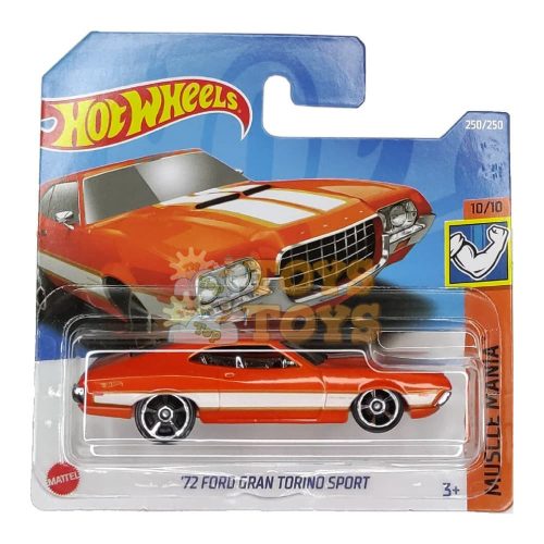 Hot Wheels Mașinuță metalică 72 Ford Gran Torino Sport HCW29