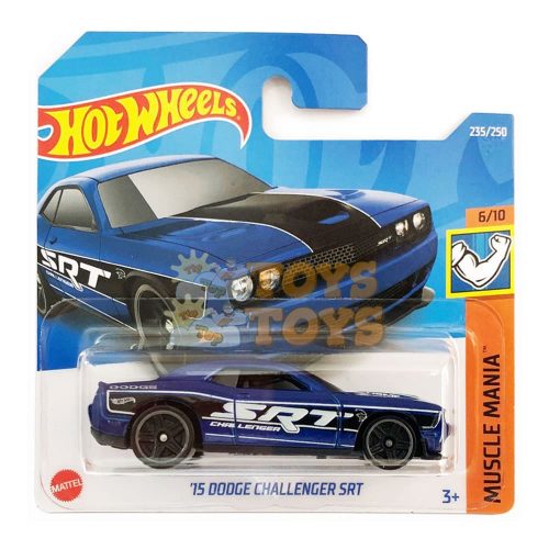 Hot Wheels Mașinuță metalică 15 Dodge Challenger SRT HCW30