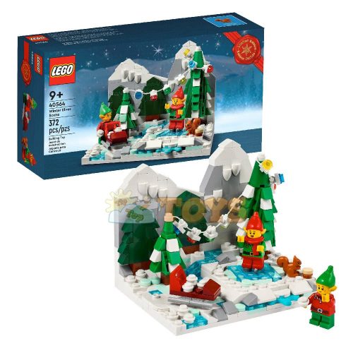 LEGO® Classic Iconic Peisaj de iarnă cu spiriduși 40564 - 372 piese