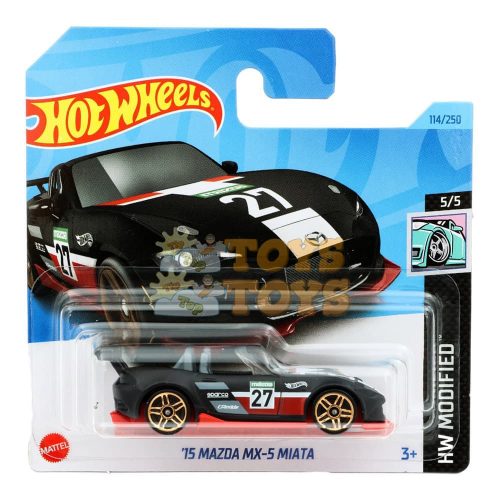 Hot Wheels Mașinuță metalică 15 Mazda MX-5 Miata HKH87 Mattel