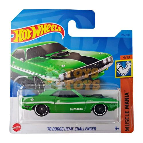 Hot Wheels Mașinuță metalică 70 Dodge Hemi Challenger HKJ55