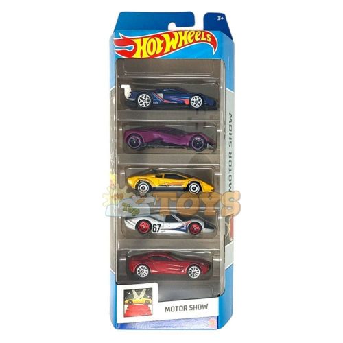 Hot Wheels Set mașinuțe 5 modele Motor Show HLY63 Mattel