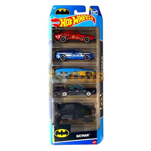 Hot Wheels Set mașinuțe 5 modele Batman HLY68 2023 Mattel