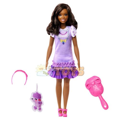 Păpușă Barbie My First Barbie Brooklyn cu accesorii HLL20 Mattel