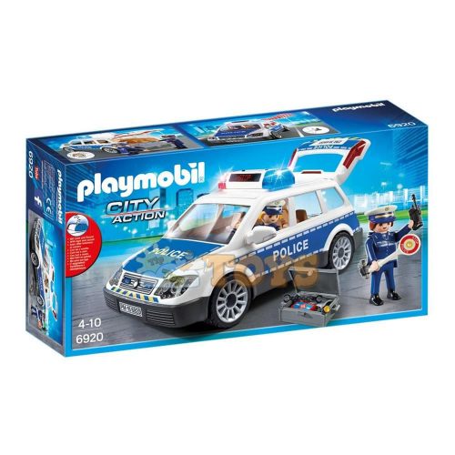 playmobil Mașina de poliție cu lumină și sunete 6920 - 35 piese